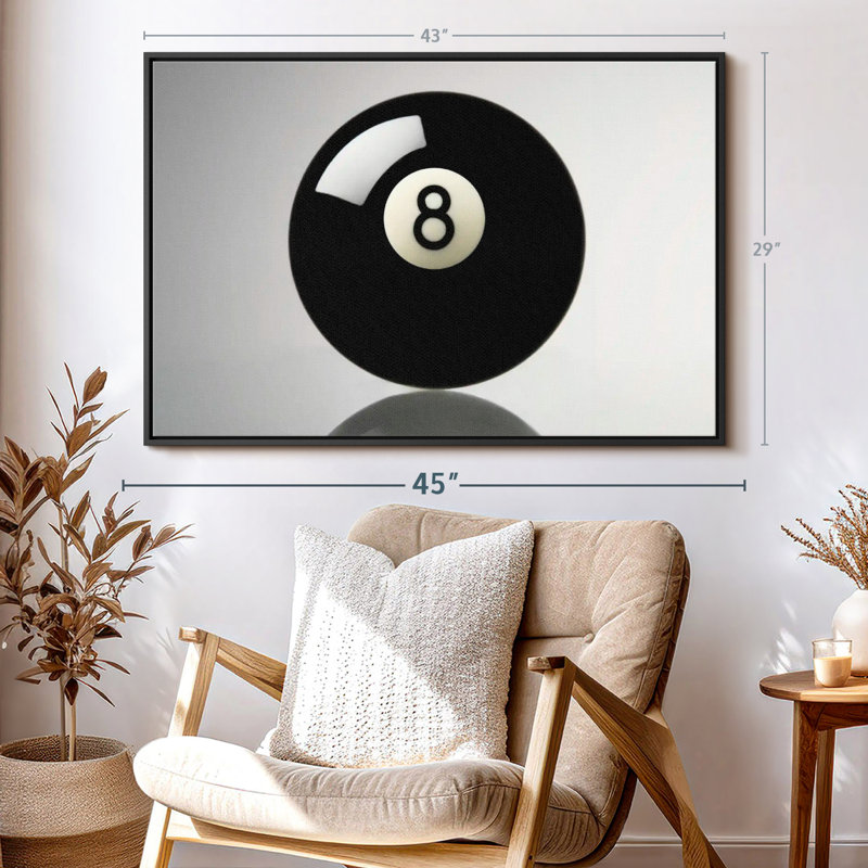 «Pool Ball», reproduction sur toile, H 29 po x l 43 po
