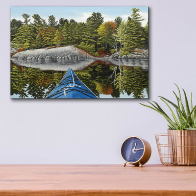  'Runnings Bay Reflection' by Kenneth M Kirsch Acrylic Glass Wall Art, 16" x 12"