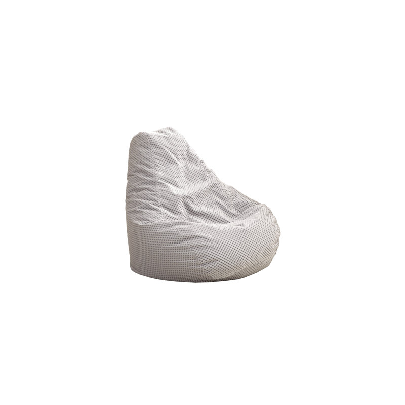 Polyester Bean Bag Chair, Silver