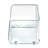 Azar Displays Small Clear Stackable Bin, 2-pack