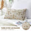 Housse de coussin lombaire à imprimé animal Latte Horseshoe