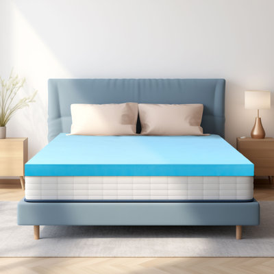Surmatelas en mousse viscoélastique gélifiée mi-ferme