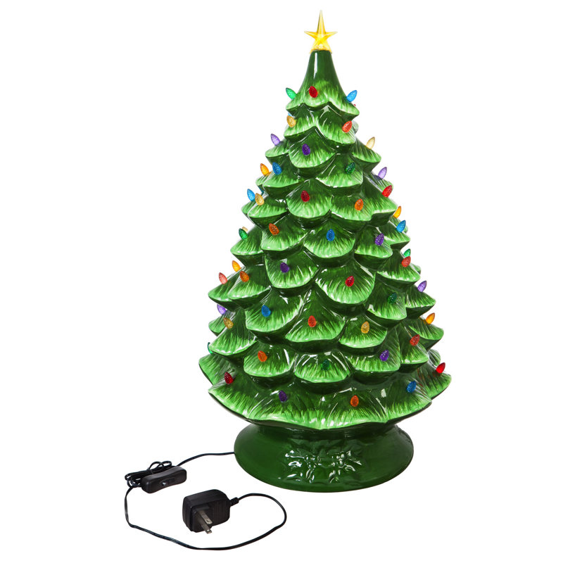Arbre de Noël 24 po à DEL pour table en céramique