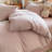 Striped Pinstripe Duvet Cover Set Breathable Durable 100% Washed Cotton Comforter Cover For All Seasons Chic Linen Like Textured Bedding Set-116985493-116985491