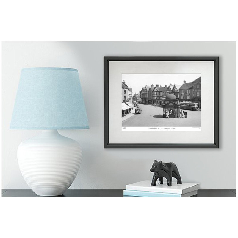 Uttoxeter, Market Place C1955 - Single Picture Frame Print, 60cm H x 80cm W x 2.3cm D