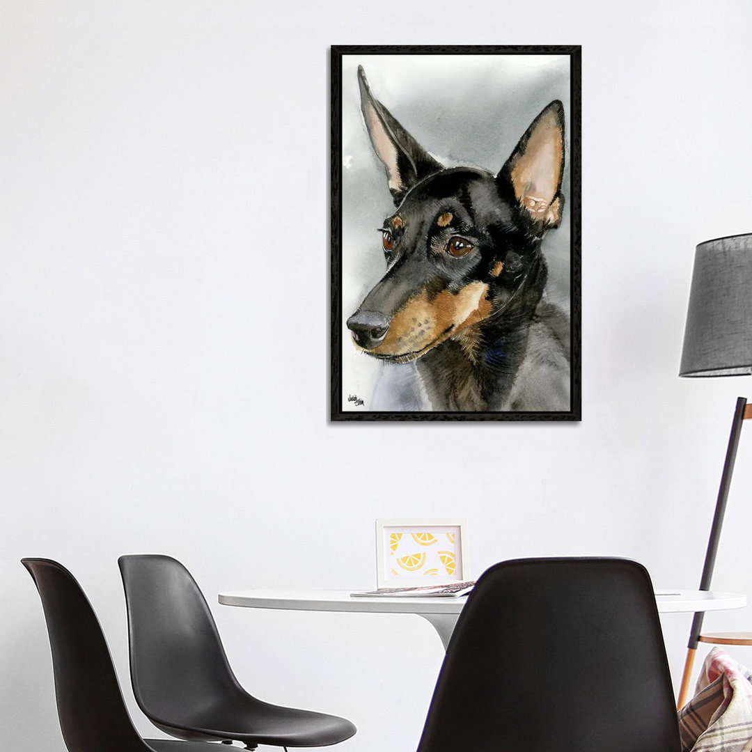 High Spirits - Toy Manchester Terrier von Judith Stein - Gallery-Wrapped Canvas Giclée on Canvas