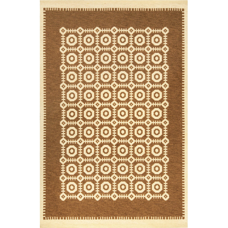 Vintage One-of-a-Kind Rectangle 4'4" X 6'7" Hand Knotted Area Rug