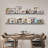 Narrow Picture Ledge Shelf 60 Inch, Long Floating Shelves, Display Picture Ledge Shelf for Wall Decor, DVD Storage Shelves, Vinyl Display Shelf, Book Shelves for Office, Living Room Shelf Decor, Black, 2 Pcs