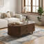 Oval Coffee Table with Storage