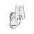 Saratoga 12" H 1-Light Steel Armed Vanity Sconce with Glass Shade-1842445832