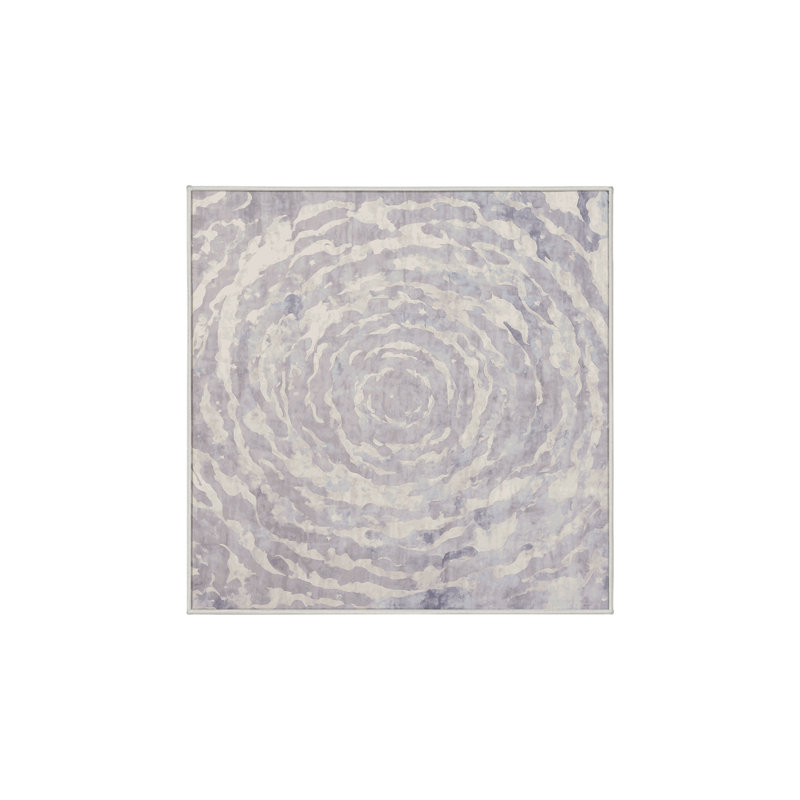 Silky Soft Plush White Area Rug, Square 5'