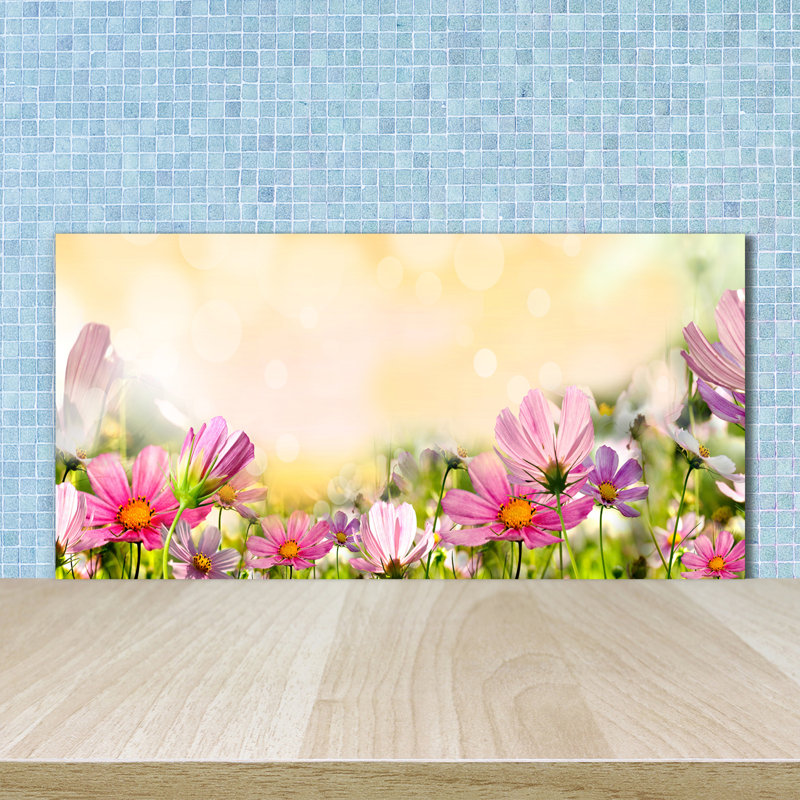 Lozen 50cm W x 100cm L Glass Peel and Stick Panel
