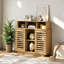 Buffet Farmhouse avec portes coulissantes et tablette réglable-129514695