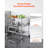 Rolling 3 Tier Bar Cart with Shelves