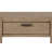 Curved 1-Drawer Console Table - Toffee