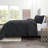 Double Brushed Pleated Duvet Cover Set-1138808777-1138808797