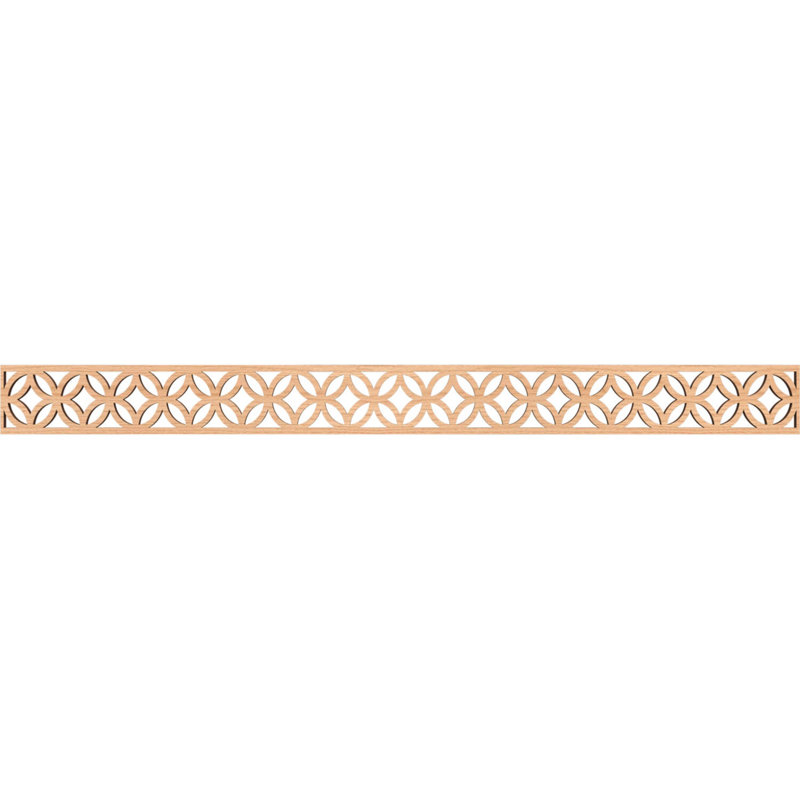 Moulure Crosby, Noyer blanc, H 4 po x l 46,375 po x P 0,375 po