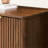 Mid-Century Modern 34" Accent Cabinet With 2 Fluted Doors-39196355
