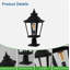 Lampadaire de colonne rétro en aluminium toutes saisons Vintage-130365250