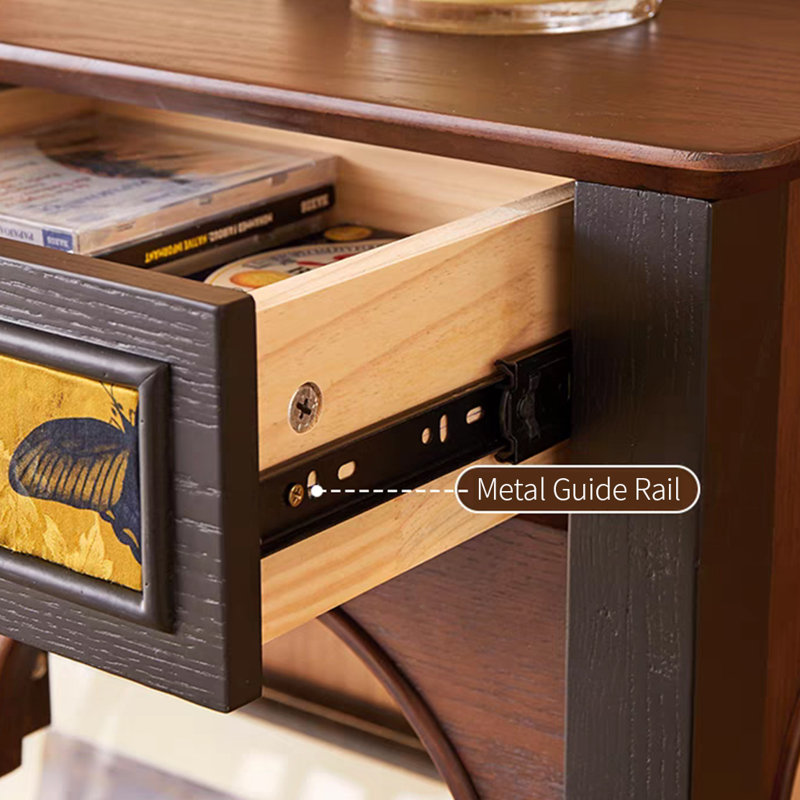 Console rétro classique avec tiroirs