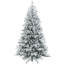  Arbre de Noël articulé enneigé avec support en métal-1877290490