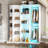 Hall Tree With 360-degree Rotating Shoe Rack, Coat Rack With 6 Modes Lights