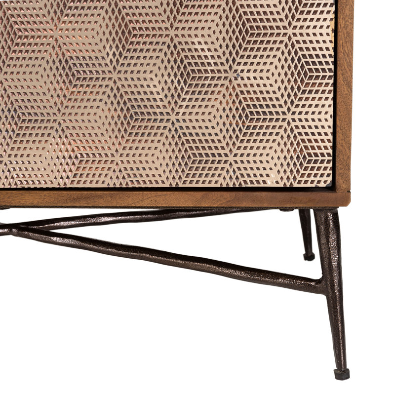 Akshaya 163cm Solid Wood Sideboard