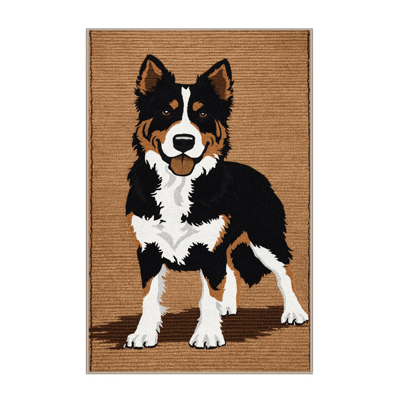  Tapis lavable pour chien de montagne suisse, Rectangle 7 pi x 9 pi