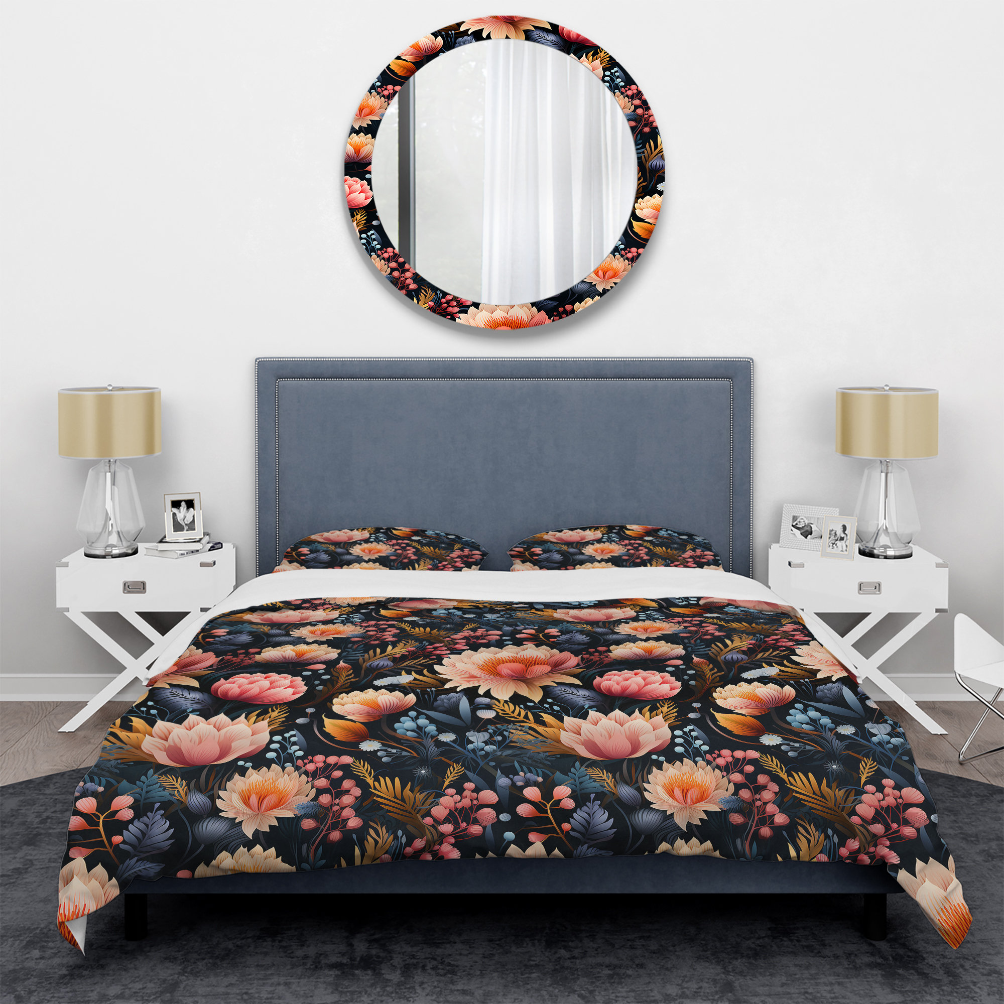Design Art Ensemble de housse de couette à motif gris - Canada