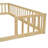 Double Twin Floor Bed With Fence, Guardrails-469027029