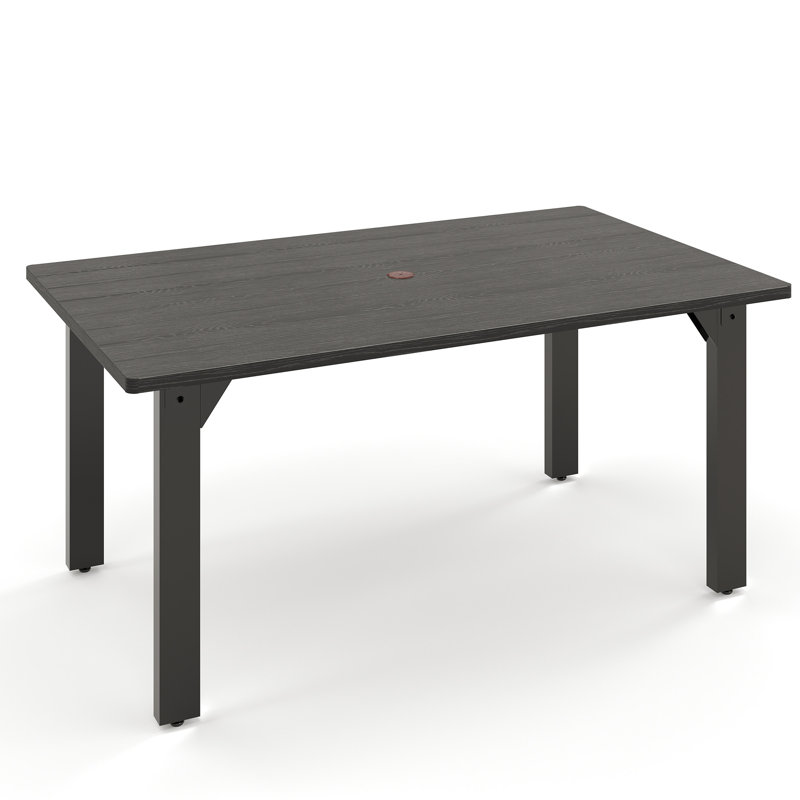 Rectangular Steel Outdoor Dining Table