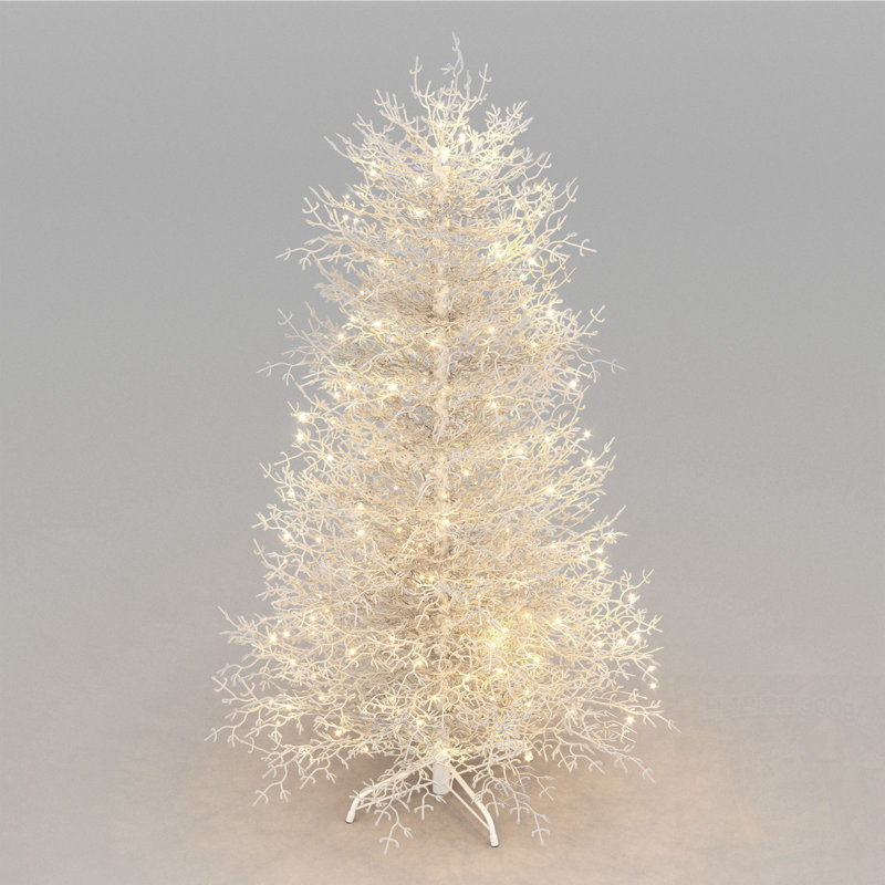 Sapin de Noël artificiel avec 623 branches enneigées et lumières DEL chaudes, H 6 pi