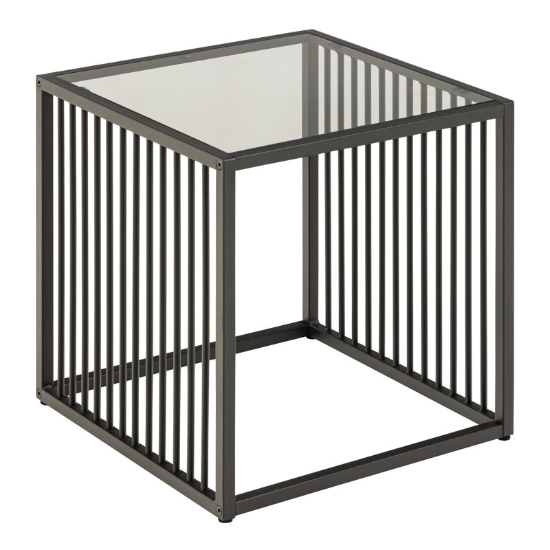 Nayson Glass Top End Table
