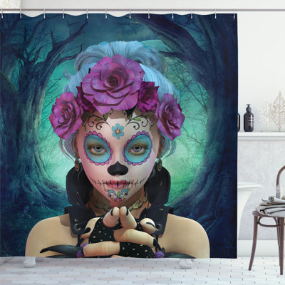 Shower Curtain with Hooks Included