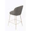 Ensemble de 2 tabourets en tissu et métal Modern