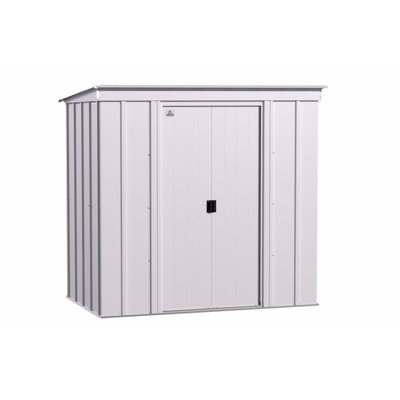 Classic Steel Storage Shed, 6X4, Flute Grey