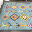Tapis bleu clair / multicolore Bosswick-1269362322