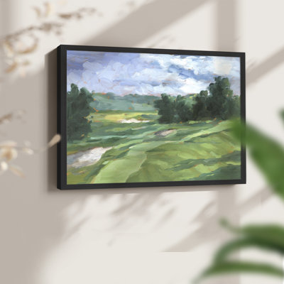 Golf Course Study IV -Framed Print - Restickable
