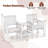 Outdoor Fir Wood Loveseat With 2-tier Side Table And 1.96" Umbrella Hole-472696943