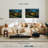 " Boston Skyline At Night Wall Art "-1535825278
