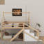 Lit simple mezzanine ou superposé avec glissade-52459048