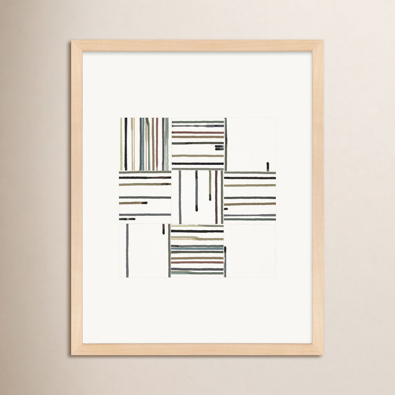 Drips IV Print by Beth James, 38" H x 30" W x 1.25" D, Maple Framed