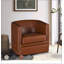 Fauteuil demi-tonneau capitonné Capstone