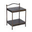 Lugo 45cm W Steel Bedside Table