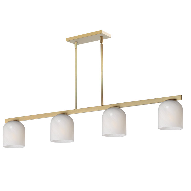 Scoop-Linear Pendant, Natural Aged Brass