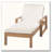 Set of 2 5-Position Adjustable Chaise Lounge Chairs with Acacia Wood Frame and Cushions-1817343735