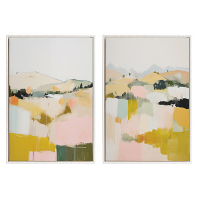 Quaint Vista II and III by Amy Lighthall Framed Canvas Wall Art Set