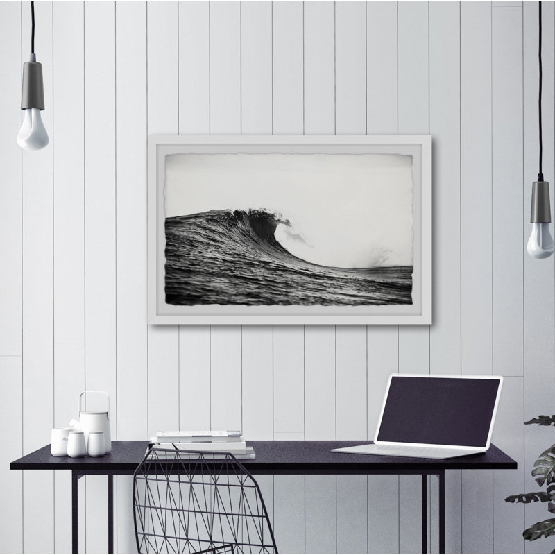 «Big Wave Surfing» par Marmont Hill - reproduction de cadre photo, H 30 po x l 45 po x 1,5 po