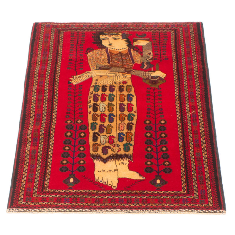 Teimani Red Rug 2'11" x 4'10"