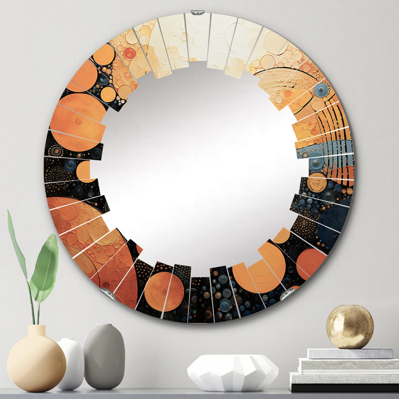 Miroir mural rond Cullens, 24 po x 24 po